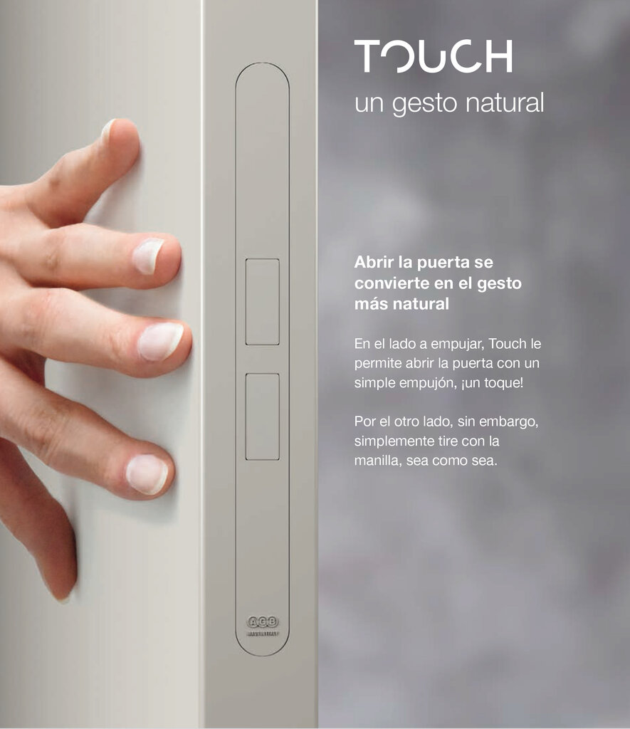 CIERRE TOUCH CROMO MATE REG.18 X 196