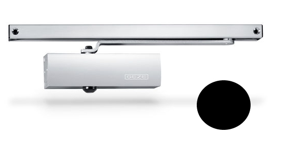 CIERRE HIDR.TS1500 BR.DESLIZ.NEGRO  GEZE