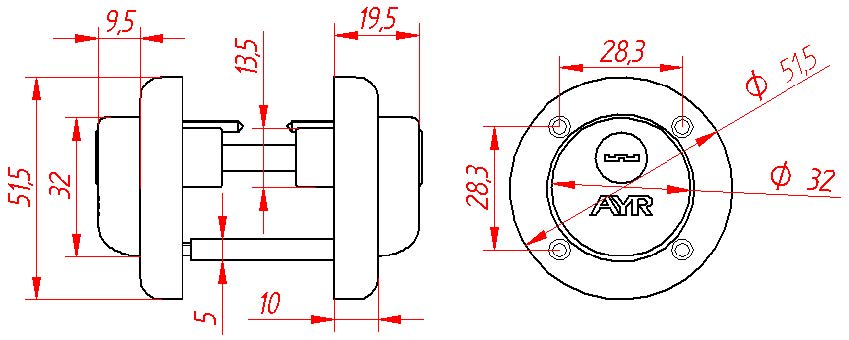 CILINDRO CLOSE DOBLE P/PICAP. 103-37 CC 3