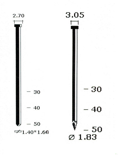Clavo acero 35mm (millar) bicrom