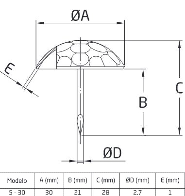CLAVO 5-30 ACERO NEGRO 13408 30MM AMIG 2