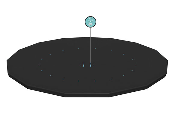 Cobertor de pvc para piscina redonda