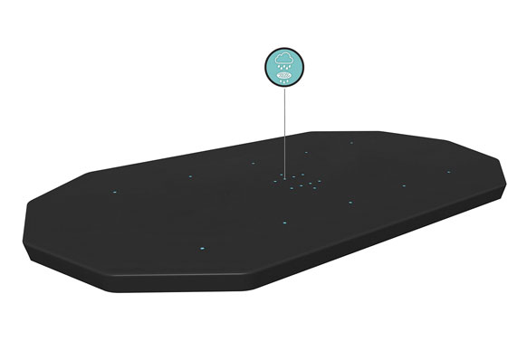 COBERTOR DE PVC PARA PISCI427X250X100 CM