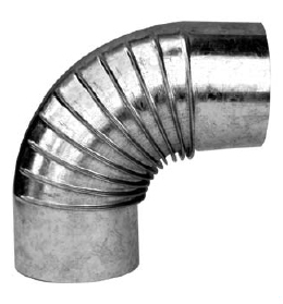 CODO ESTUFA GALV. 90º DE 150MM