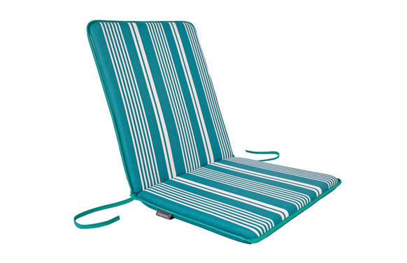 COJIN SILLA+RESPALDO ALG.(RAYAS ESMERAL/