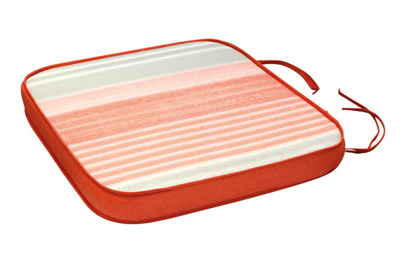 COJIN ASIENTO ALGODON(SET RAYAS/CORAL