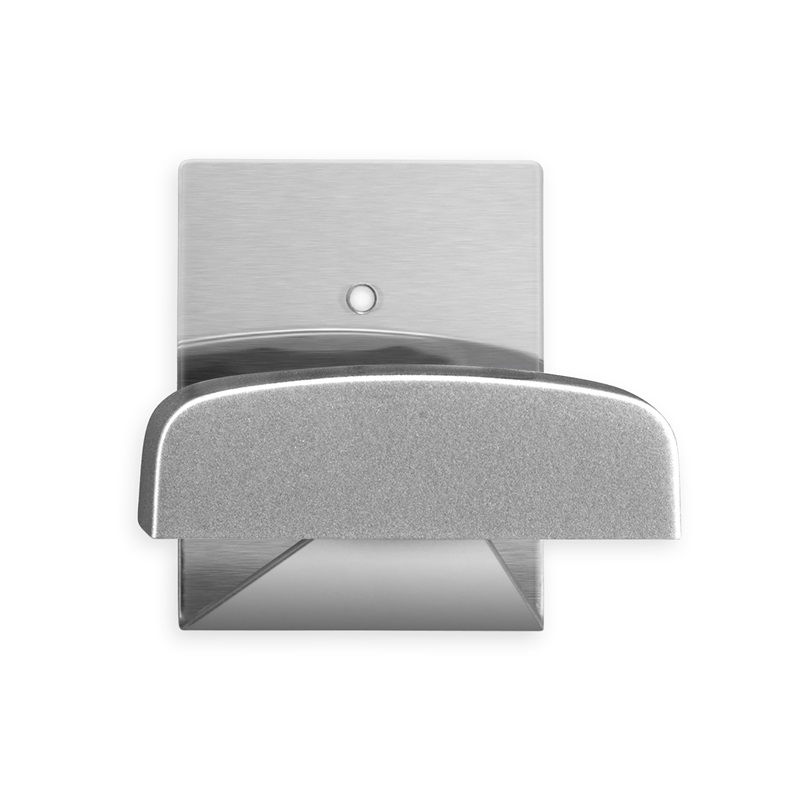 Colgador adhesivo 1 gancho acero inoxidable