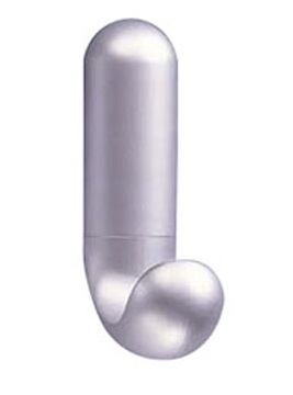 COLGADOR ADHESIVO/TORNILLOS CROMADO/MATE 1