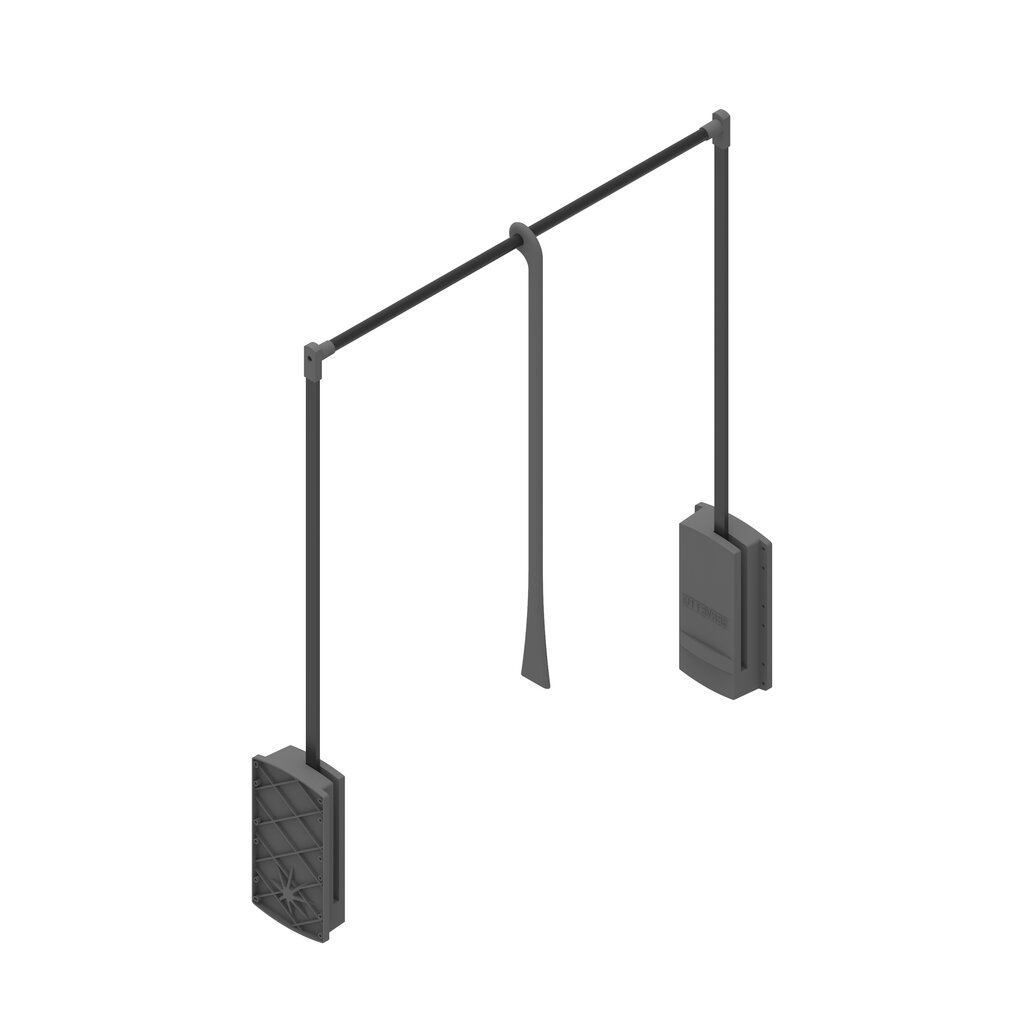 COLGADOR SERVETTO 77-120 ANTRACITA 2