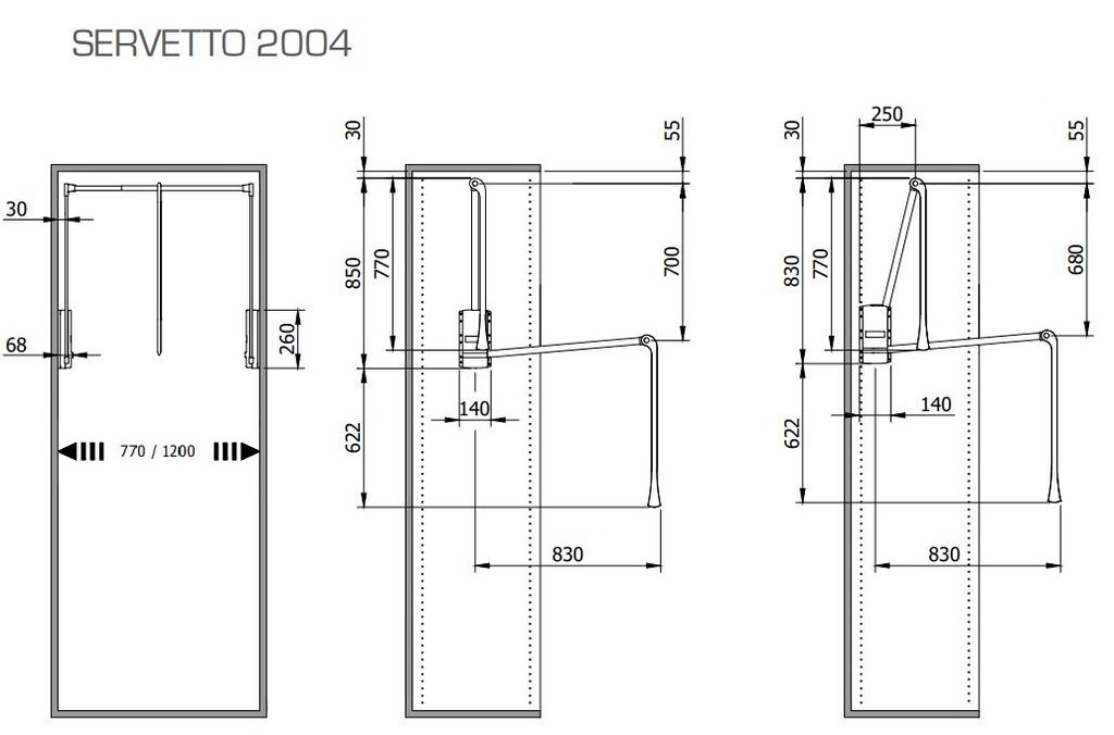 COLGADOR SERVETTO 2004  77-122  NEGRO 3