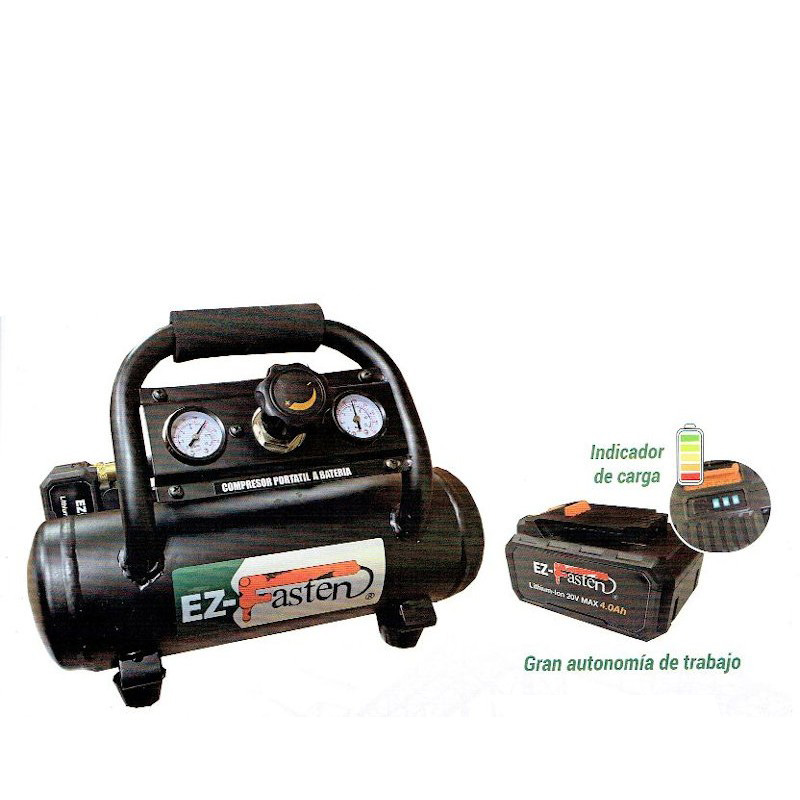 COMPRESOR A BATERIA 1/3 HP 3,8L EZ4BATTE