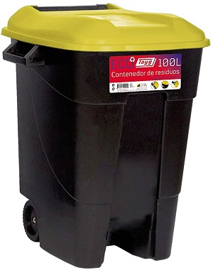 CONTENEDOR BASURA 100L PEDAL AMAR 421013