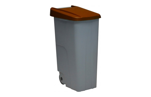 CONTENEDOR BASURA GRIS ECO110 L TAPA MAR