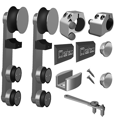 Corredera kit saheco sv-i 120 cristal 3m
