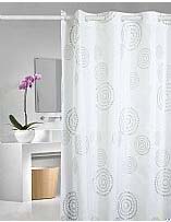 CORTINA TEXTIL ESPIRAL 180 X 200 PLATA