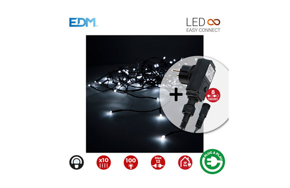 CORTINA LED CON PROGRAMADO2X1M-BLANCO FR