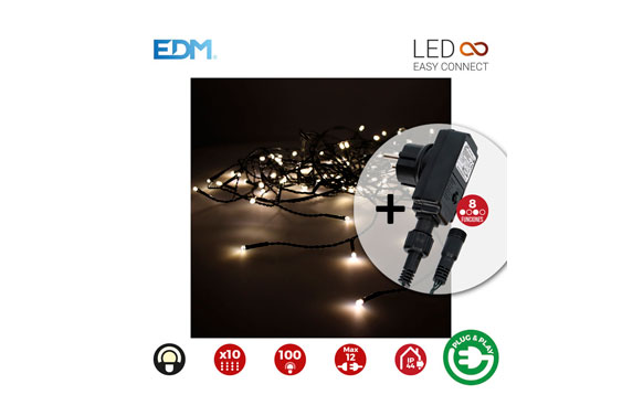 CORTINA LED CON PROGRAMADO2X1M-BLANCO CA