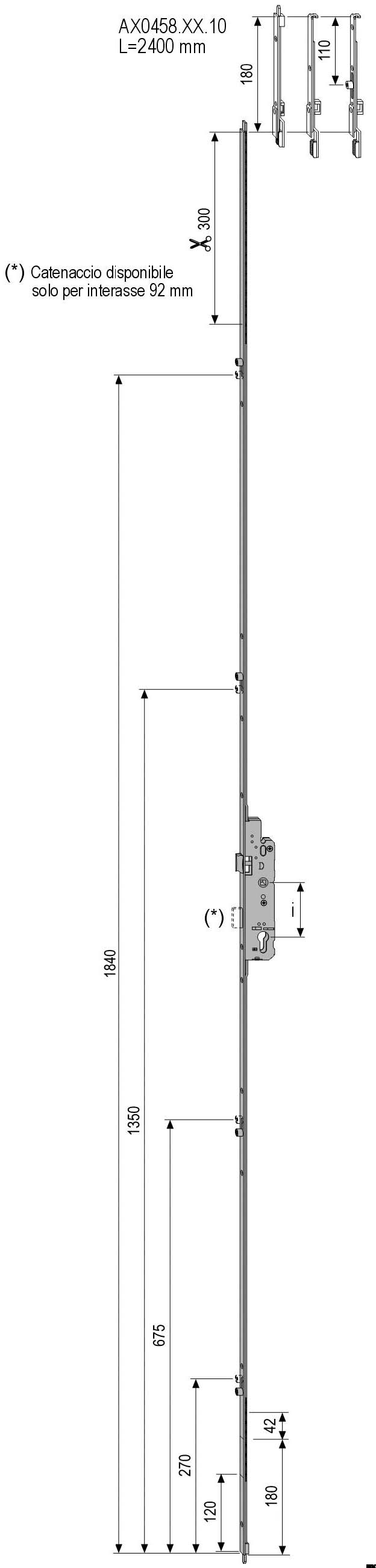 CREMONA 458.35MM. BALCON AGB 2 HOJAS