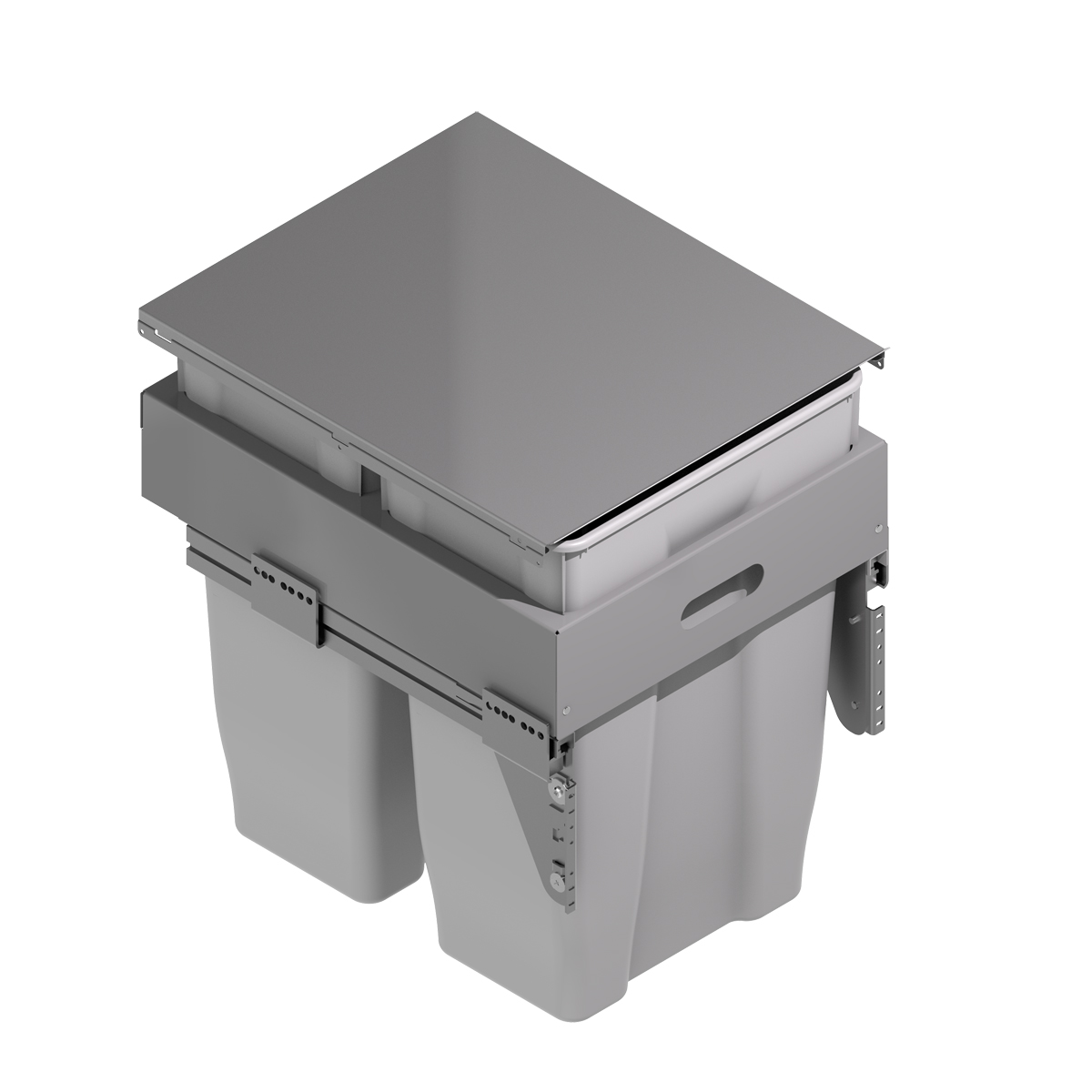 CUBO BASURA 450 GRIS 35+35L    38443314 2