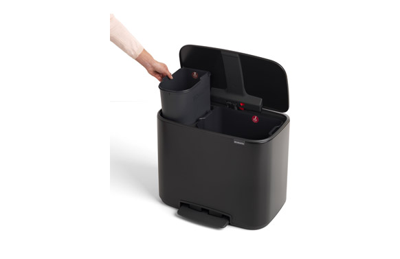 CUBO BO PEDAL BIN NEGRO MA11+23 L