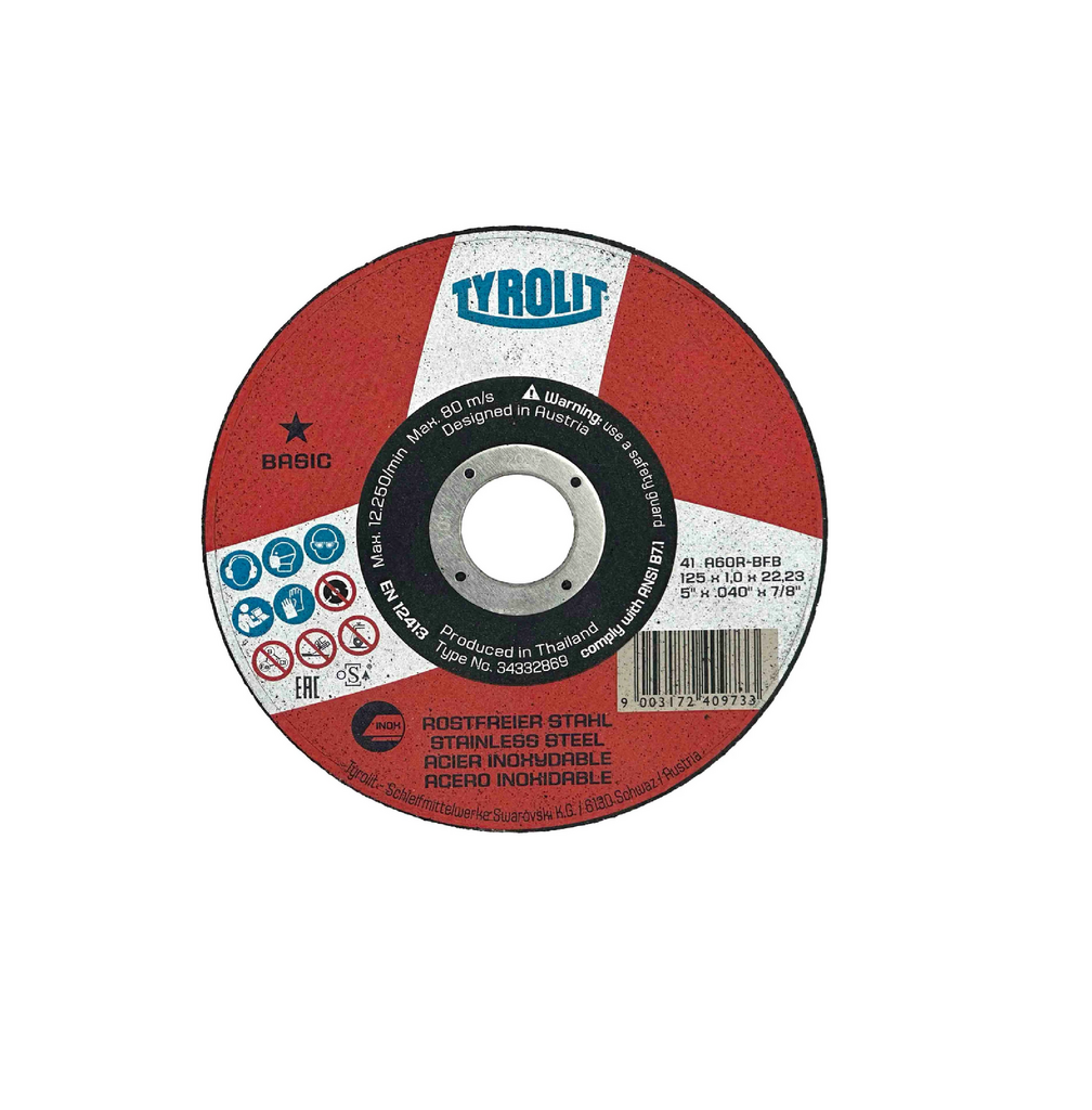 DISCO CORTE INOX BASIC    115 X 1 X 22 P