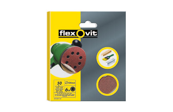 Disco papel lija circular velgrip 6 uds