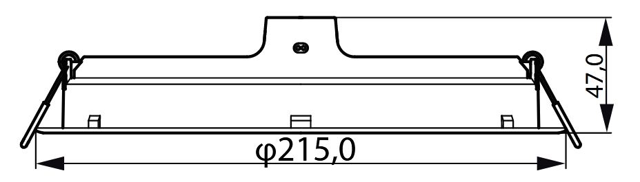 DOWNLIGHT LED EMPOTRAR REDONDO BLANCO Ø20CM 24W 2550LM 4000K 929003327001 2