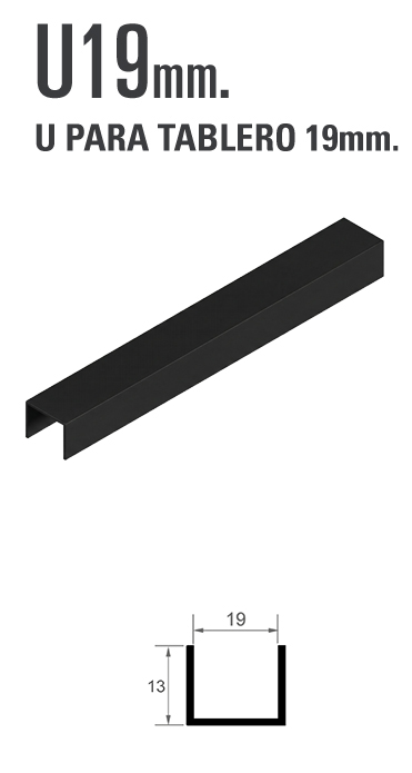 EMBELLECEDOR 19 NEGRO (3MT) 1522.L.NM 1