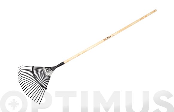 Escoba recogehojas metalica 21 dientes planos