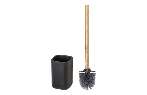ESCOBILLERO WC ZENSE      BAMBU NEGRO