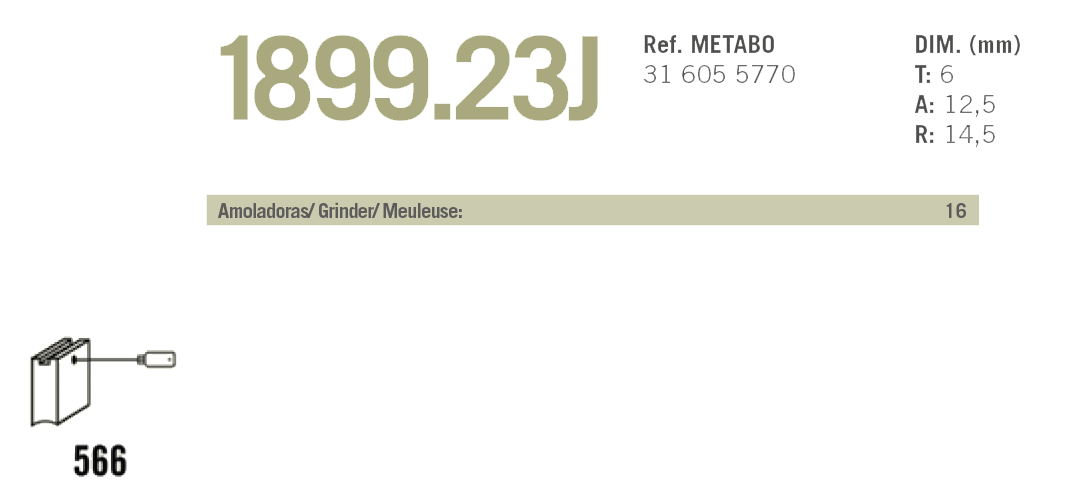 ESCOBILLAS PVC METABO 1899Ref. METABO 31 2