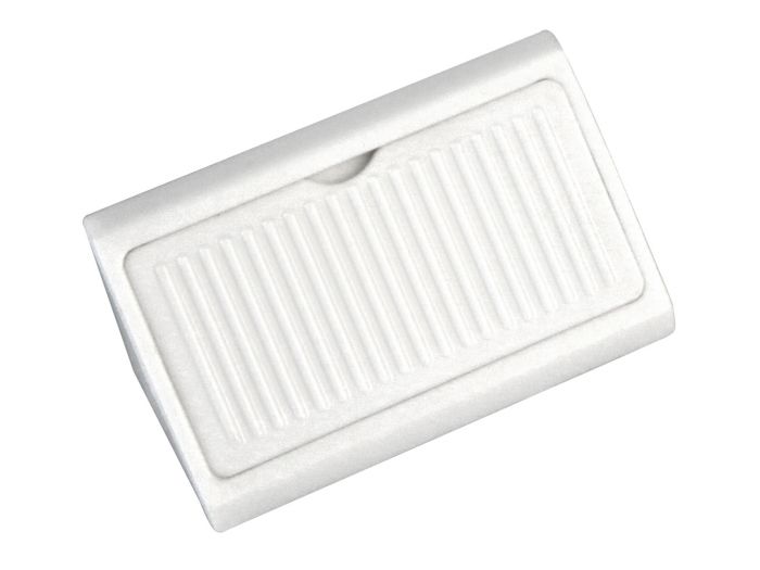 Escuadra angular c/tapa blanco 44x21