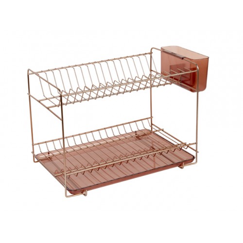 ESCURREPLATOS INOX.18/8 COBRE PEQUEÑO