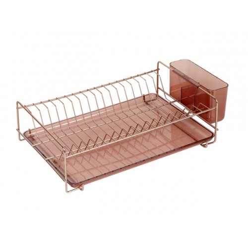 ESCURREPLATOS INOX.18/8 COBRE PLANO