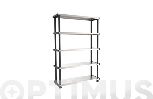 ESTANTERIA METAL/RESINA 5 187 X 120 X 45