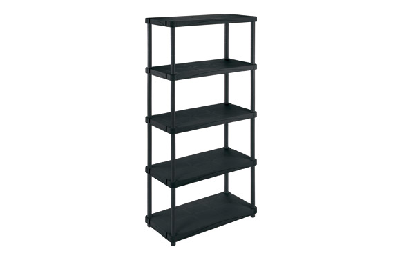 ESTANTERIA RESINA NEGRA 5 120 X 45 X 187