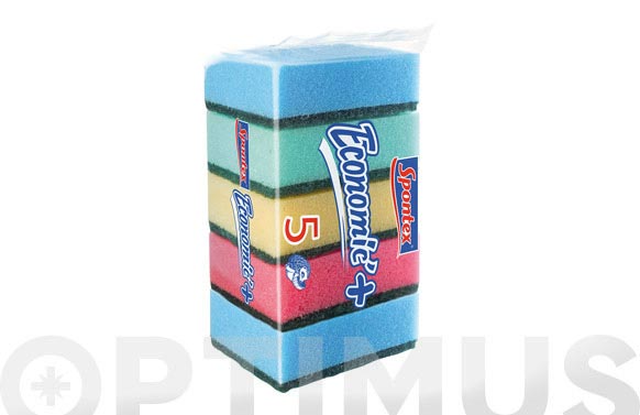 ESTROPAJO FIBRA CON ESPONJECONOMIC +