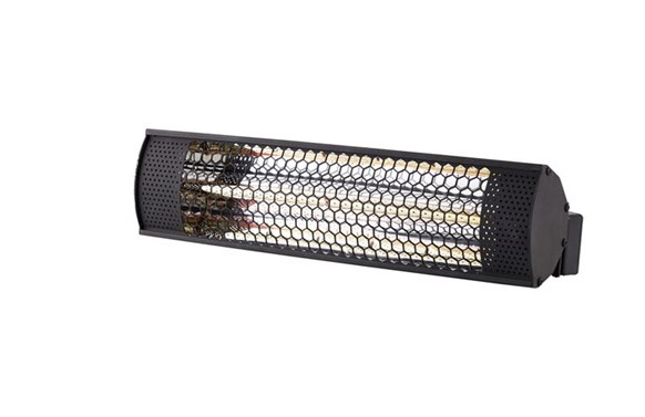 ESTUFA CUARZO EXTERIOR PAR2000 W. NEGRO