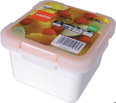 CONTENEDOR HERMETICO      0,4 L BLANCO