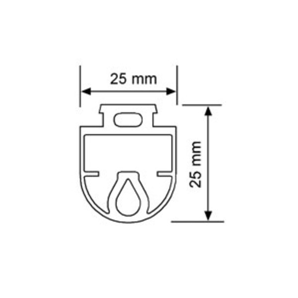 GOMA PARAGOLPES REF.800300 / 25MM (MTS) 3