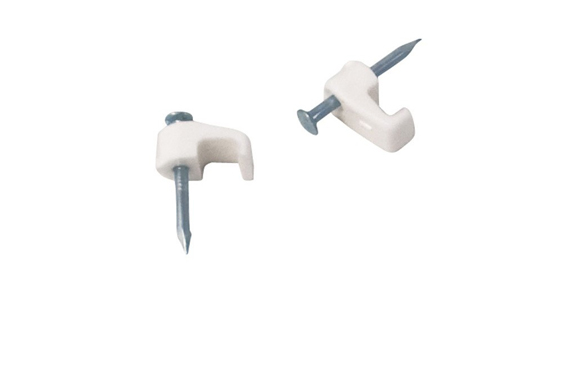 GRAPA PLASTICO CABLE PLANO3,9 X 2,2 MM