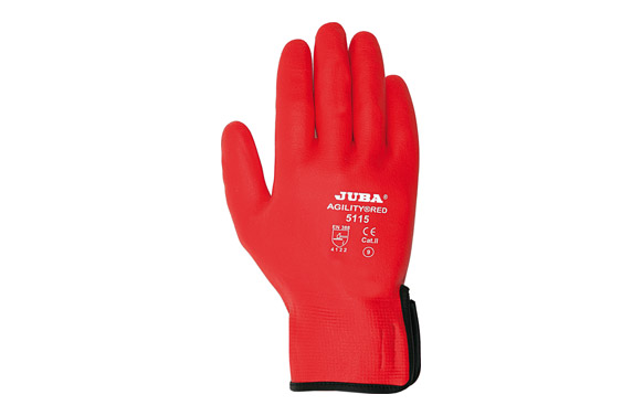 Guante nilon recubrimiento nitrilo micro foam agility red