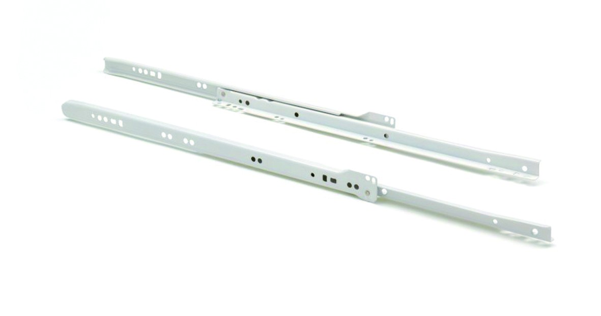 Guia p/cajones (jgo.) blanca4500-25 cm.