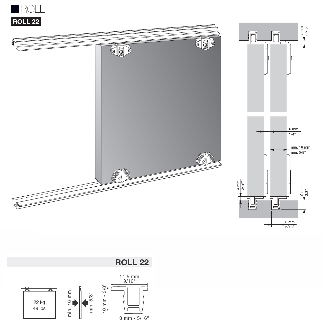 Guia klein k-22  3 mts. marfil rf.3214