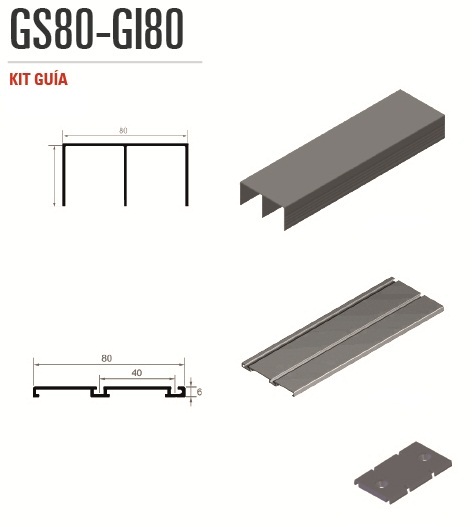 GUIA KIT GS80-GI80        PLATA 2 MTS