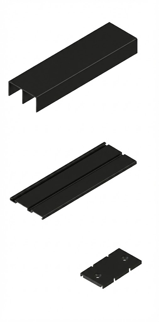 GUIA KIT GS80-GI80 NEGRO MATE   2 MTS