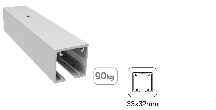 GUIA SAHECO SUPERIOR 3MT   008230 ALUM.