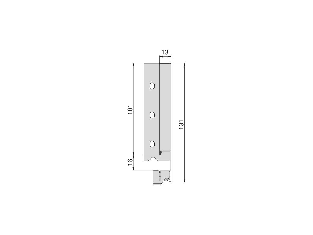 GUIA CAJON VERTEX 3D (GA)131x500 3185535 3