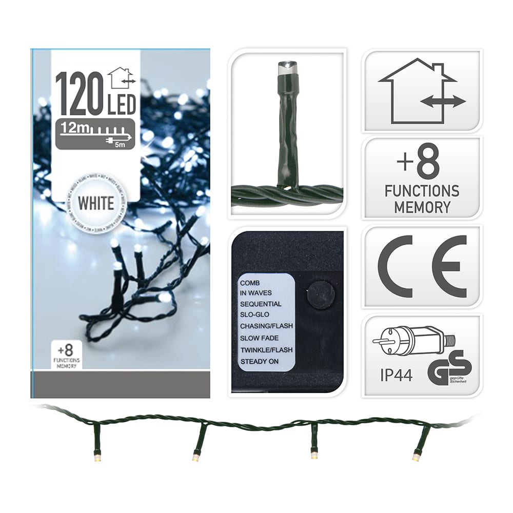 GUIRNALDA 120 LED BLAN.FRIO  EXTER71287