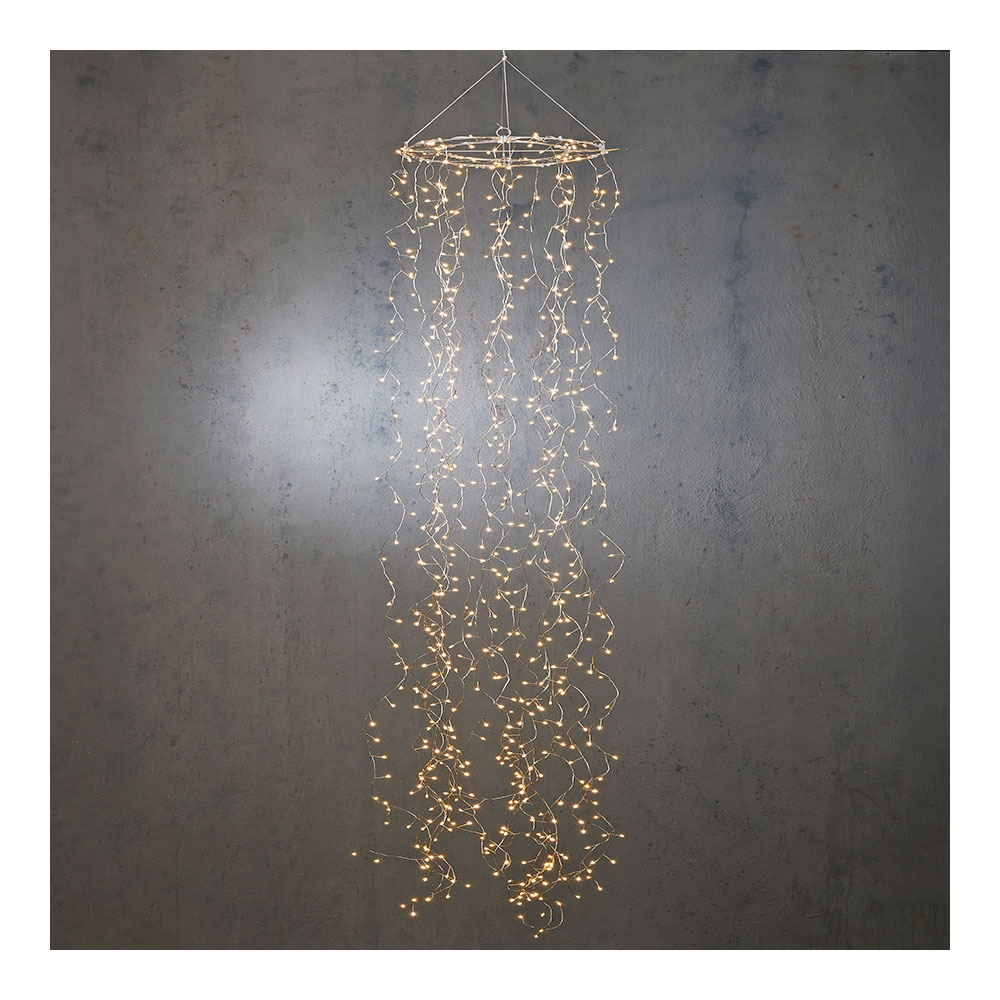 GUIRNALDA CANDELABRO BLANCO FRIO  72355